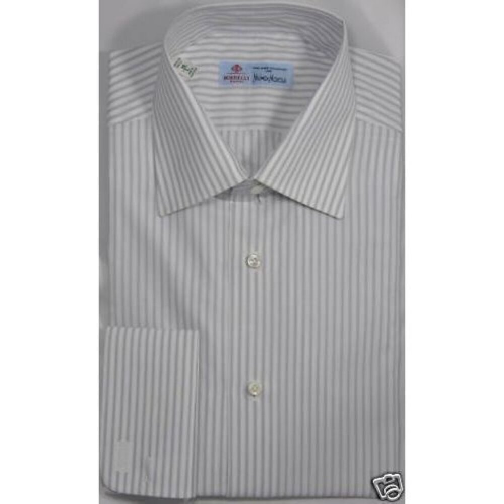 Luigi Borrelli Napoli French Cuff Dress Shirt